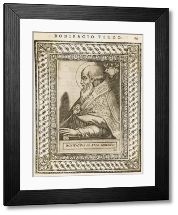 Framed Print : Pope Bonifacius III Framed Print : Pope Bonifacius III