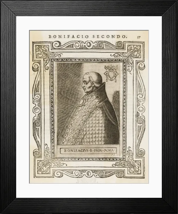 Framed Print : Pope Bonifacius II Framed Print : Pope Bonifacius II