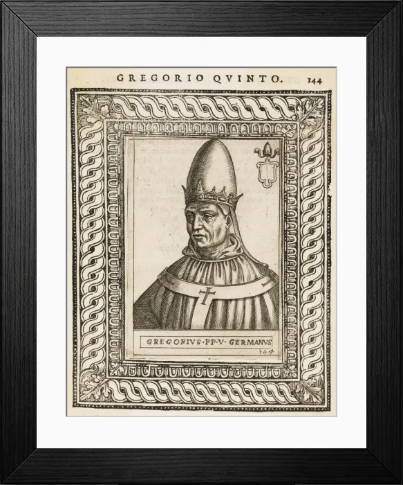 Framed Print : Pope Gregorius V Framed Print : Pope Gregorius V
