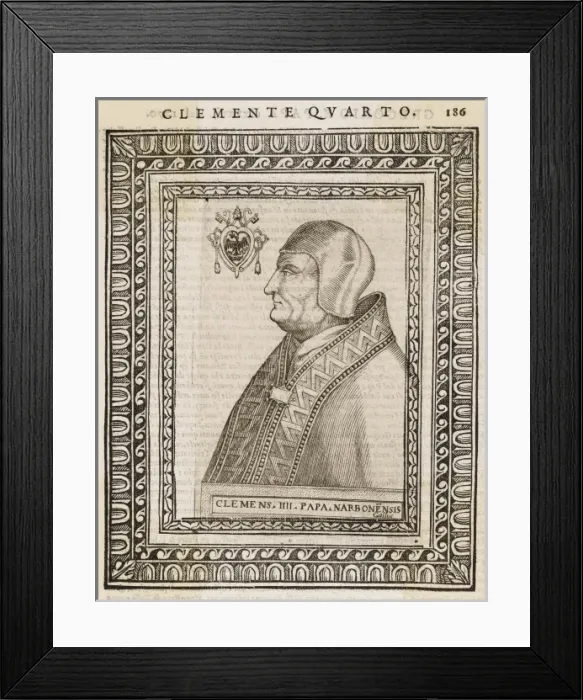 Framed Print : Pope Clemens IV Framed Print : Pope Clemens IV