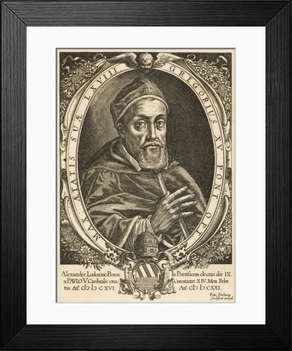 Framed Print : Pope Gregorius XV Framed Print : Pope Gregorius XV