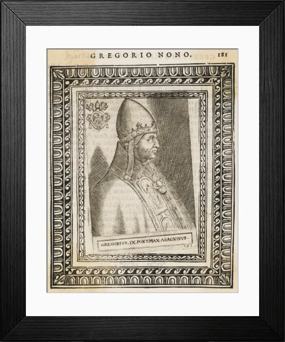 Framed Print : Pope Gregorius IX Framed Print : Pope Gregorius IX