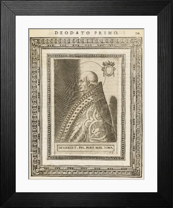 Framed Print : Pope Deusdedit I Framed Print : Pope Deusdedit I