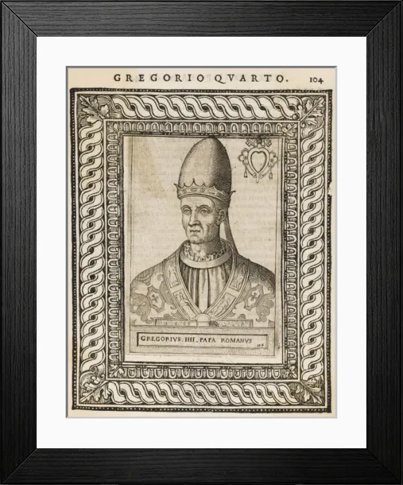 Framed Print : Pope Gregorius IV Framed Print : Pope Gregorius IV