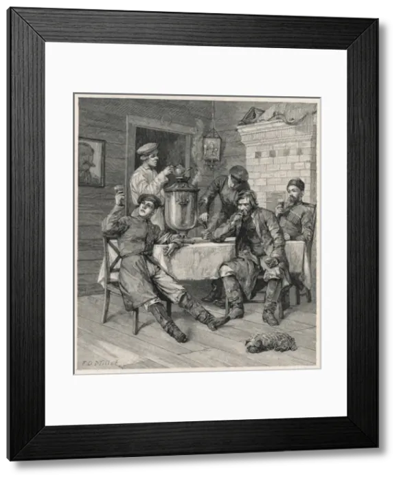 Framed Print : Social / Russia / Teashop Framed Print : Social / Russia / Teashop