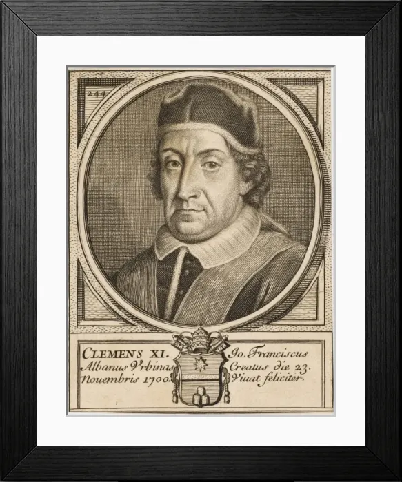 Framed Print : Pope Clemens XI Framed Print : Pope Clemens XI