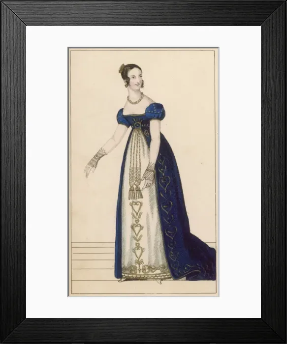 Framed Print : Costume / Woman / Fr. 1800 Framed Print : Costume / Woman / Fr. 1800
