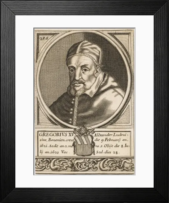 Framed Print : Pope Gregorius XV Framed Print : Pope Gregorius XV