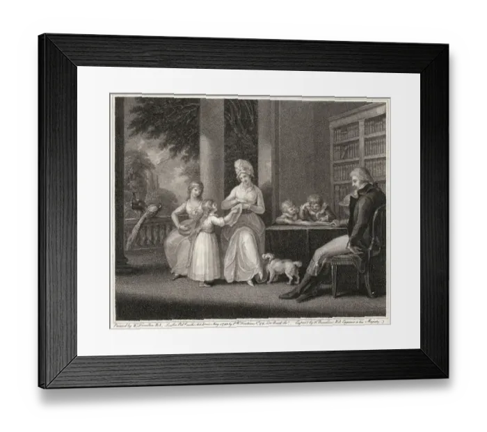 Framed Print : Family / Hamilton / 1793 Framed Print : Family / Hamilton / 1793