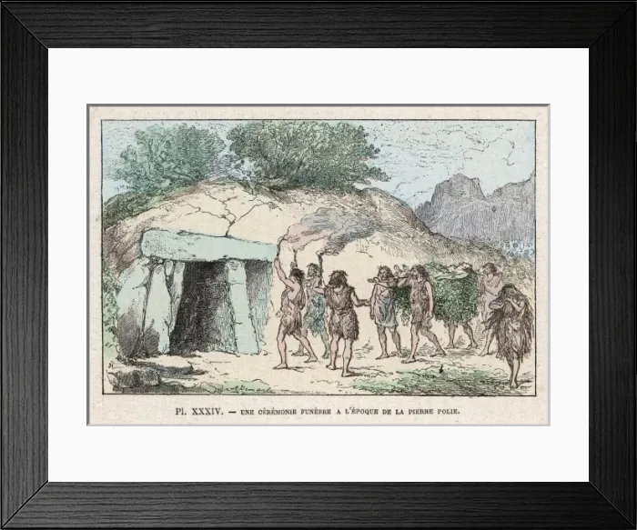 Framed Print : Neolithic Funeral / Renegd Framed Print : Neolithic Funeral / Renegd