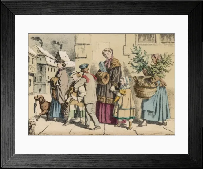 Framed Print : German Xmas Shopping Framed Print : German Xmas Shopping