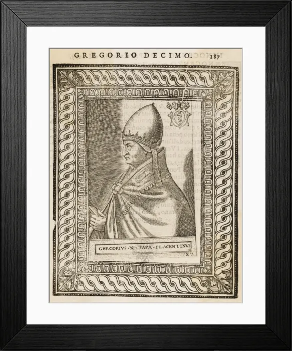 Framed Print : Pope Gregorius X Framed Print : Pope Gregorius X
