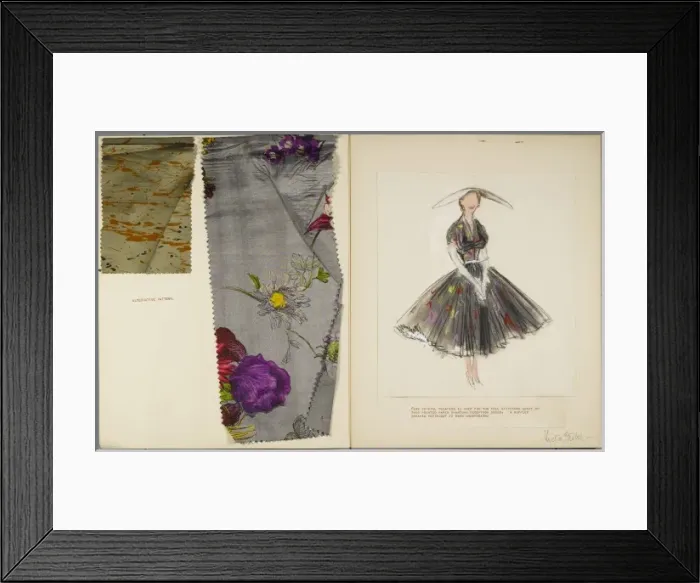 Framed Print : Victor Stiebel / Dress Framed Print : Victor Stiebel / Dress