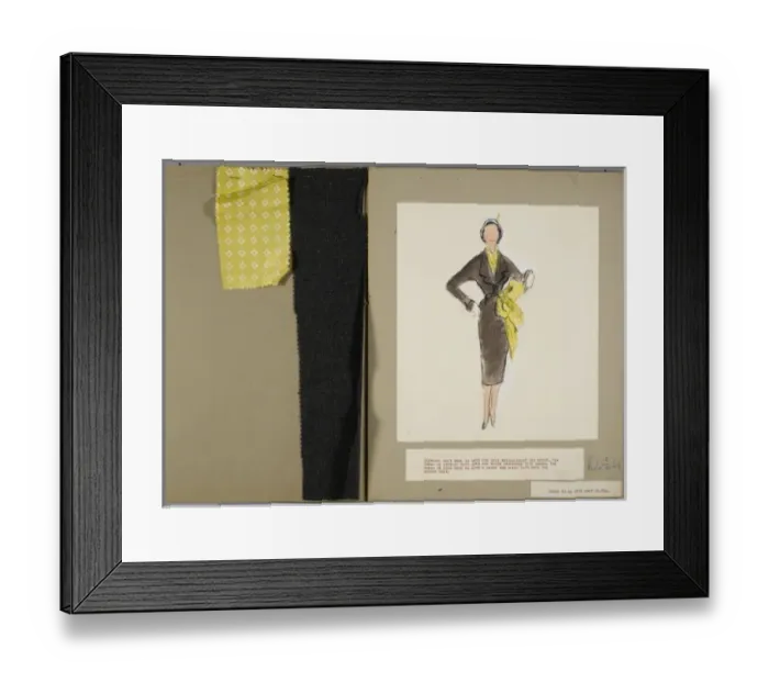 Framed Print : Victor Stiebel / Dress Framed Print : Victor Stiebel / Dress