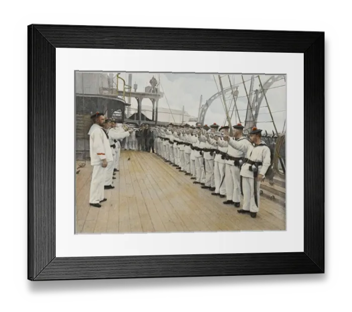 Framed Print : French Naval Drill Framed Print : French Naval Drill