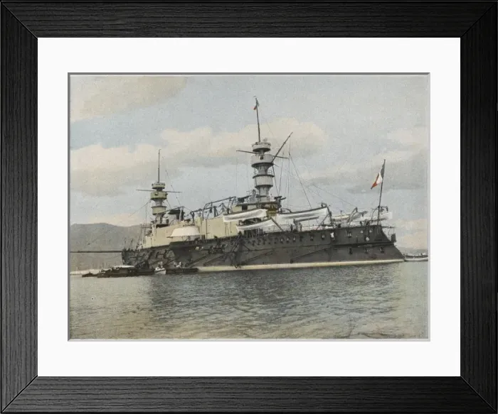 Framed Print : Magenta French Warship Framed Print : Magenta French Warship