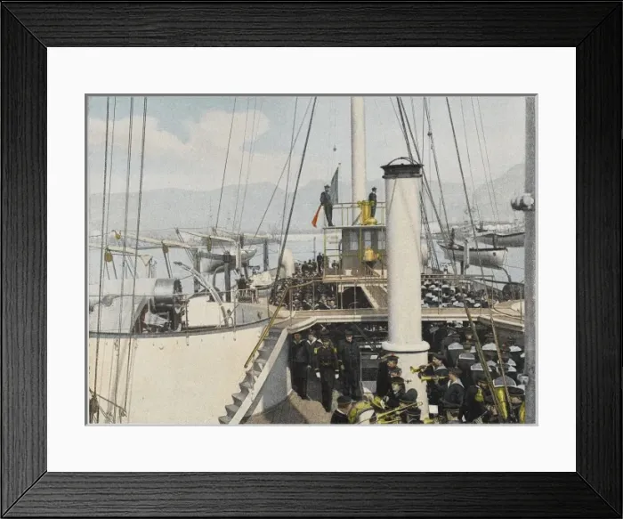 Framed Print : French Naval Inspection Framed Print : French Naval Inspection