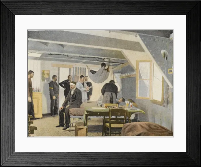 Framed Print : French Naval Infirmary Framed Print : French Naval Infirmary