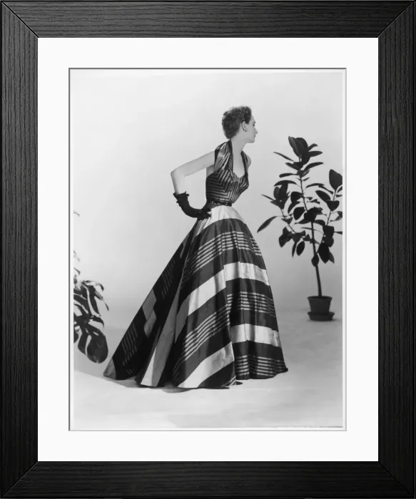 Framed Print : Victor Stiebel Dress