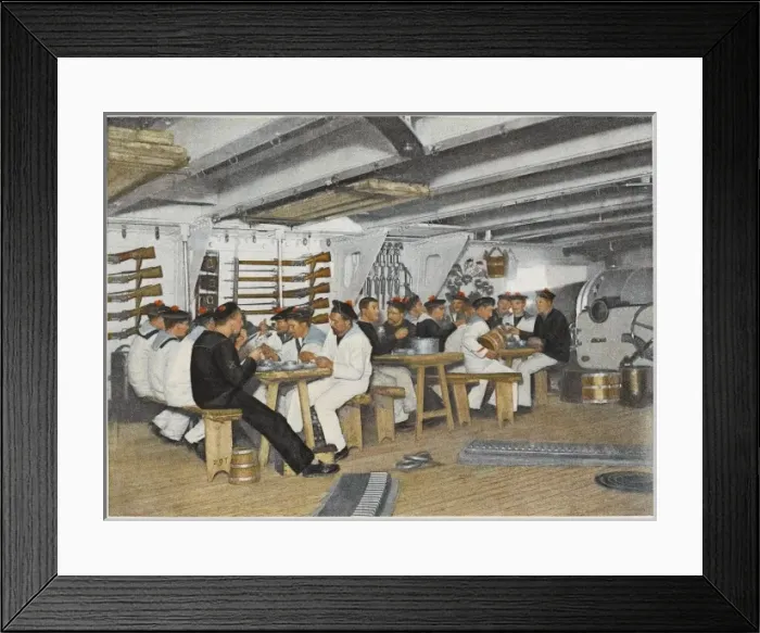 Framed Print : French Naval Mess Framed Print : French Naval Mess