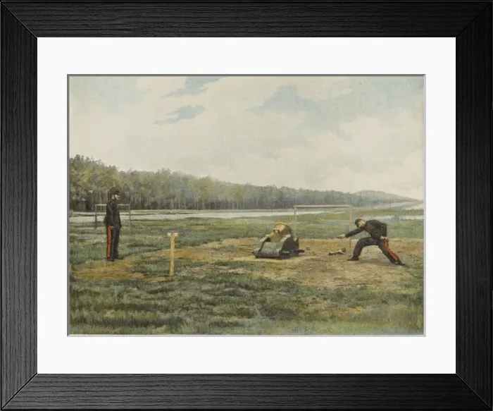 Framed Print : Firing French Mortar Framed Print : Firing French Mortar