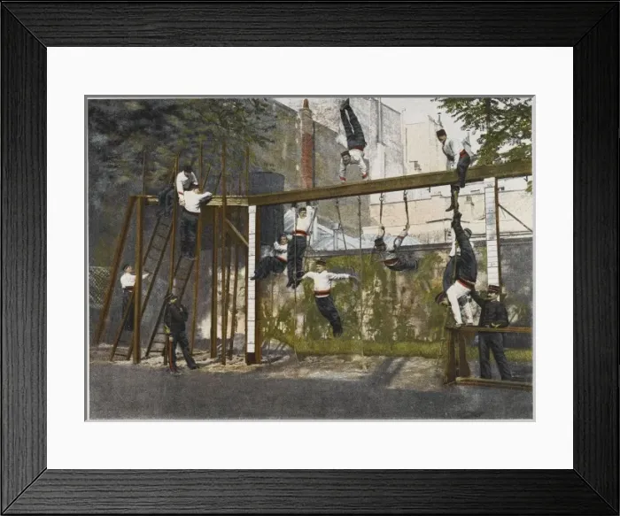 Framed Print : Gymnastic Sapeurs Framed Print : Gymnastic Sapeurs