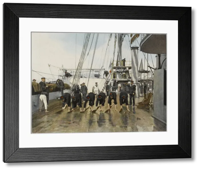 Framed Print : French Naval Washing Framed Print : French Naval Washing