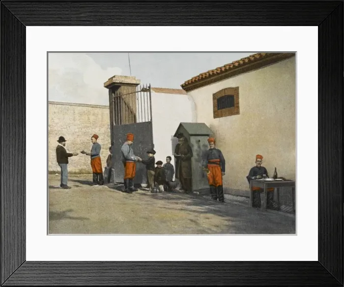 Framed Print : French Army Soup Charity Framed Print : French Army Soup Charity