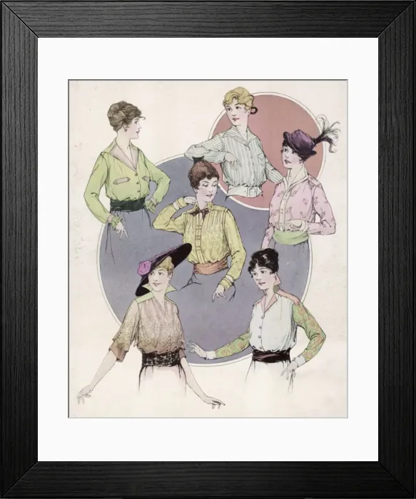 Framed Print : BLOUSES 1915 Framed Print : BLOUSES 1915