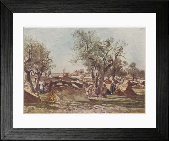 Framed Print : Bedouin Encampment Framed Print : Bedouin Encampment