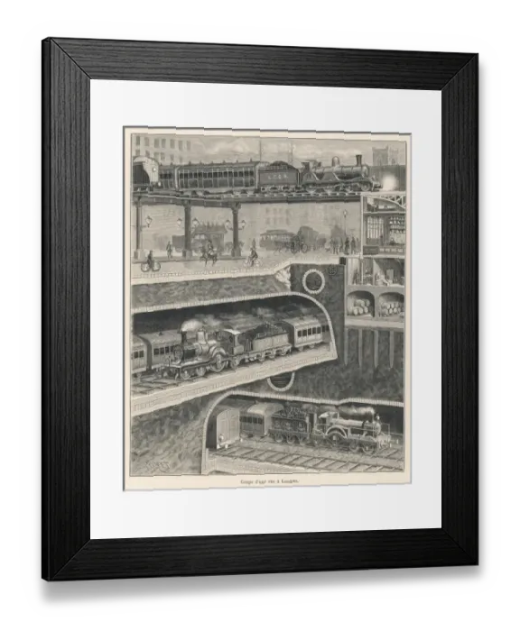 Framed Print : Under a London Street Framed Print : Under a London Street