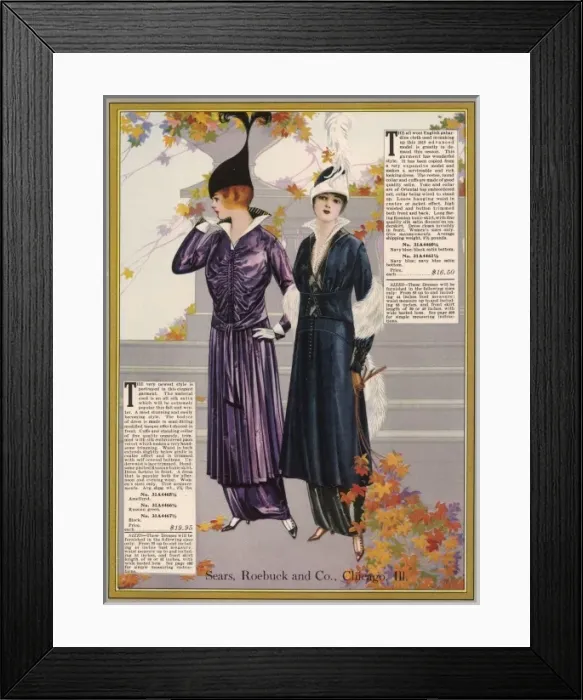 Framed Print : Costume Sears Roebuck Framed Print : Costume Sears Roebuck