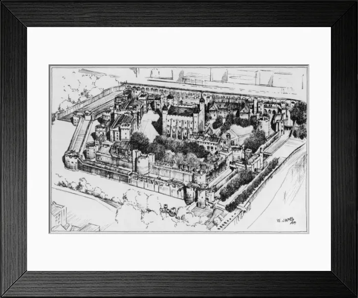 Framed Print : Tower of London 1929 Framed Print : Tower of London 1929