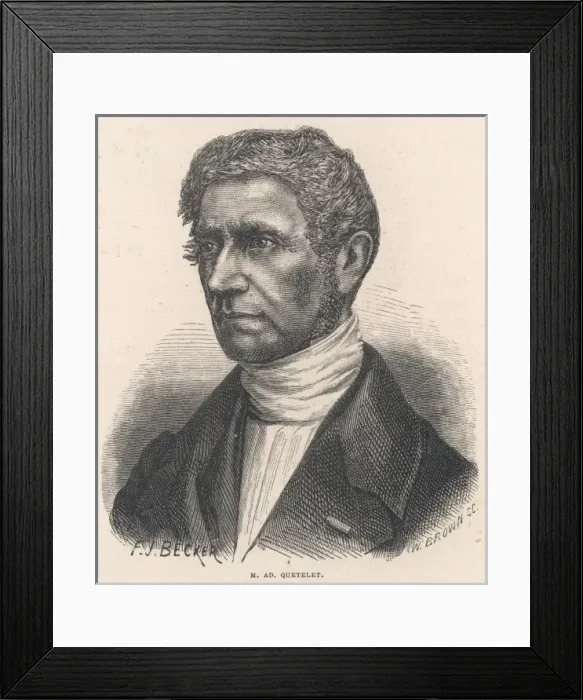 Framed Print : Lambert Quetelet Framed Print : Lambert Quetelet