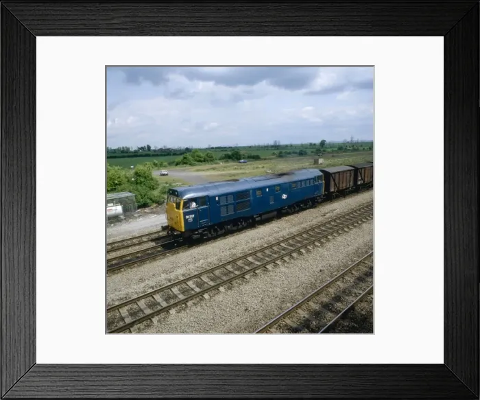 Framed Print : Goods Train 1980 Framed Print : Goods Train 1980