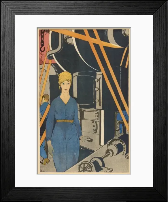 Framed Print : Women in Factory / 1917 Framed Print : Women in Factory / 1917