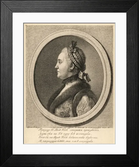 Framed Print : Catherine Ii / Fursten Framed Print : Catherine Ii / Fursten