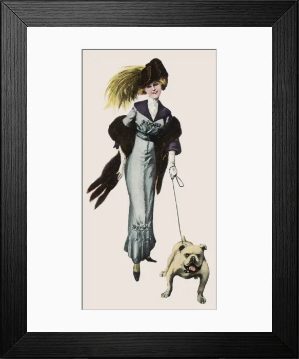 Framed Print : Walking the Dog Framed Print : Walking the Dog