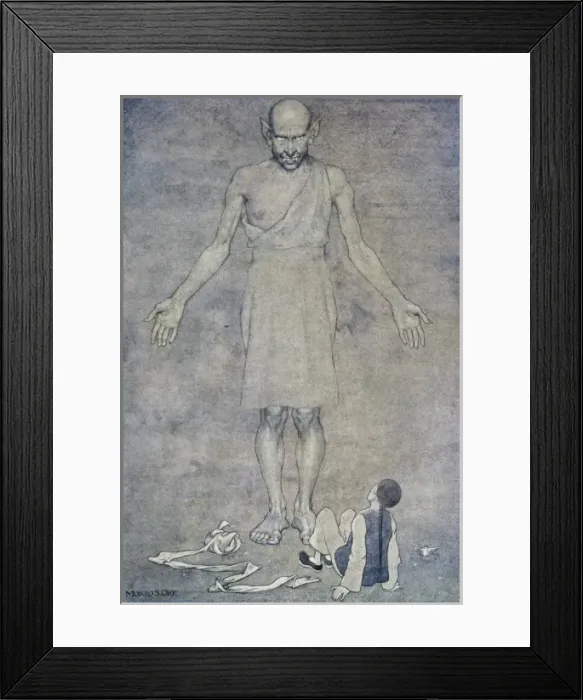 Framed Print : Aladdin Summons Genie Framed Print : Aladdin Summons Genie