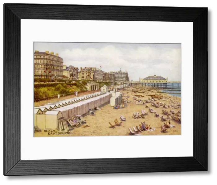 Framed Print : Eastbourne / Beach 1920S Framed Print : Eastbourne / Beach 1920S