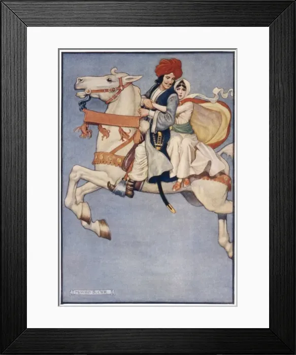 Framed Print : Flying on a Horse Framed Print : Flying on a Horse