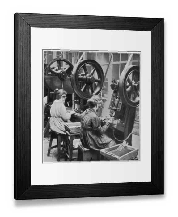 Framed Print : Making Table Forks 1926 Framed Print : Making Table Forks 1926