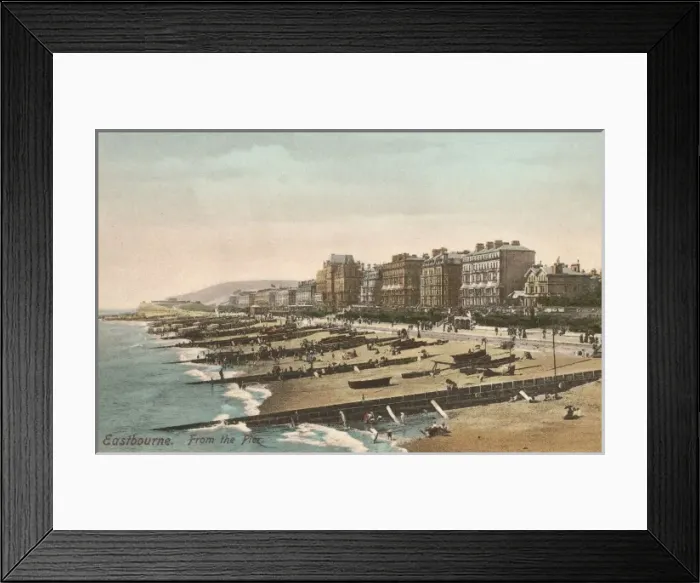 Framed Print : Eastbourne / Beach 1905 Framed Print : Eastbourne / Beach 1905