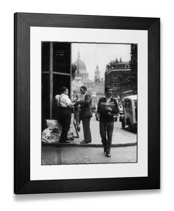 Framed Print : Fleet Street Scene Framed Print : Fleet Street Scene
