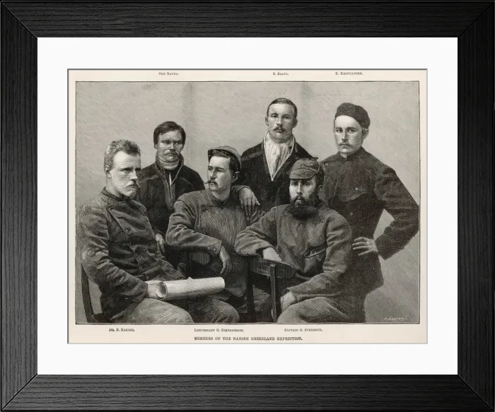 Framed Print : Nansen and Colleagues Framed Print : Nansen and Colleagues
