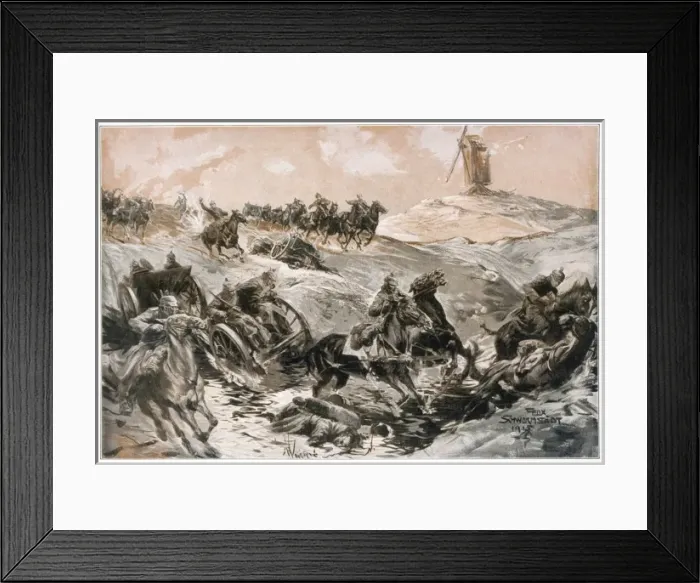 Framed Print : Wwi / Germans under Fire Framed Print : Wwi / Germans under Fire