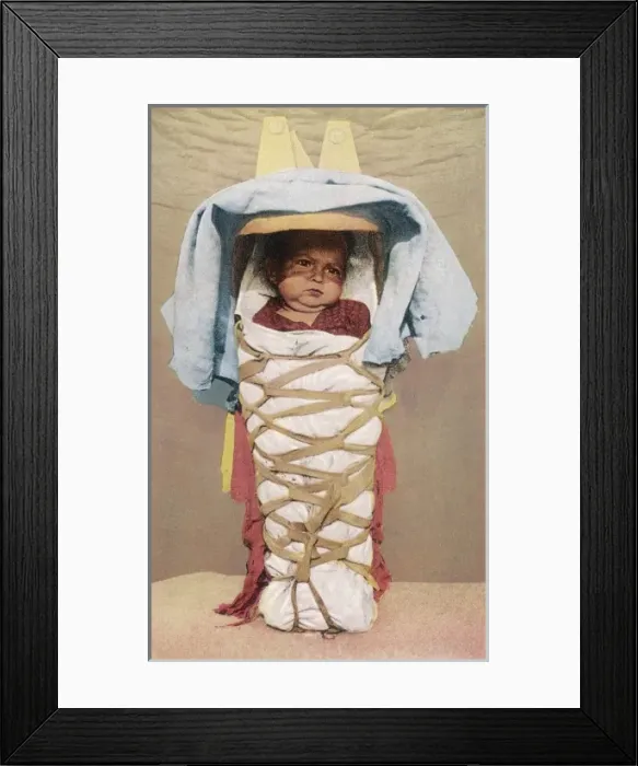 Framed Print : Racial / Navajo Papoose Framed Print : Racial / Navajo Papoose