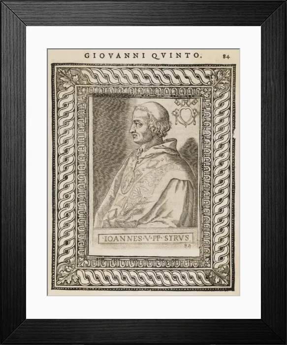 Framed Print : Pope Joannes V Framed Print : Pope Joannes V