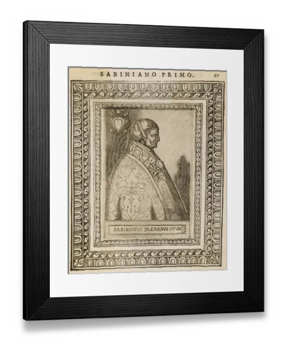 Framed Print : Pope Sabinianus Framed Print : Pope Sabinianus