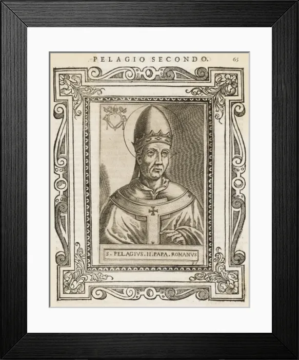 Framed Print : Pope Pelagius II Framed Print : Pope Pelagius II